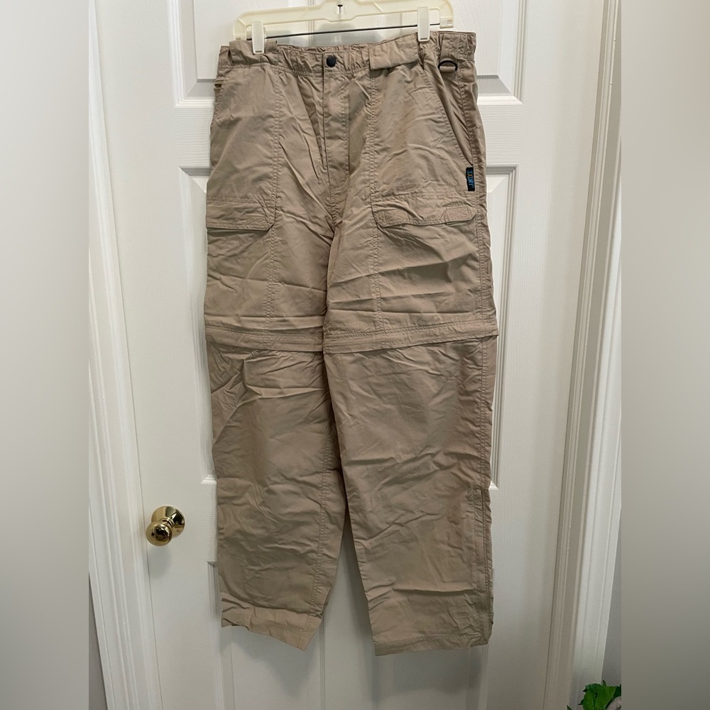 100% quick dry nylon cargo pants with zip off legs